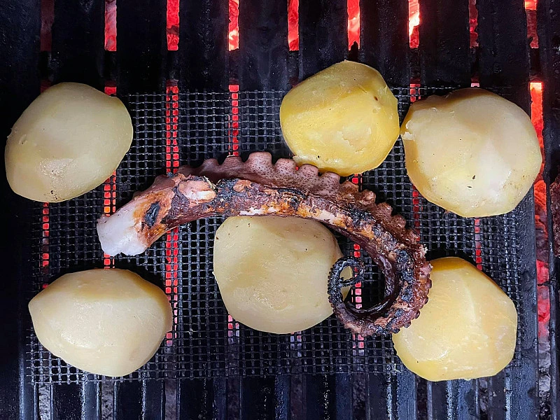 Pulpo a la brasa